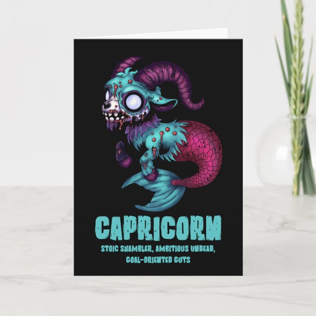 Capricorn Zombie Kort (Framsida)