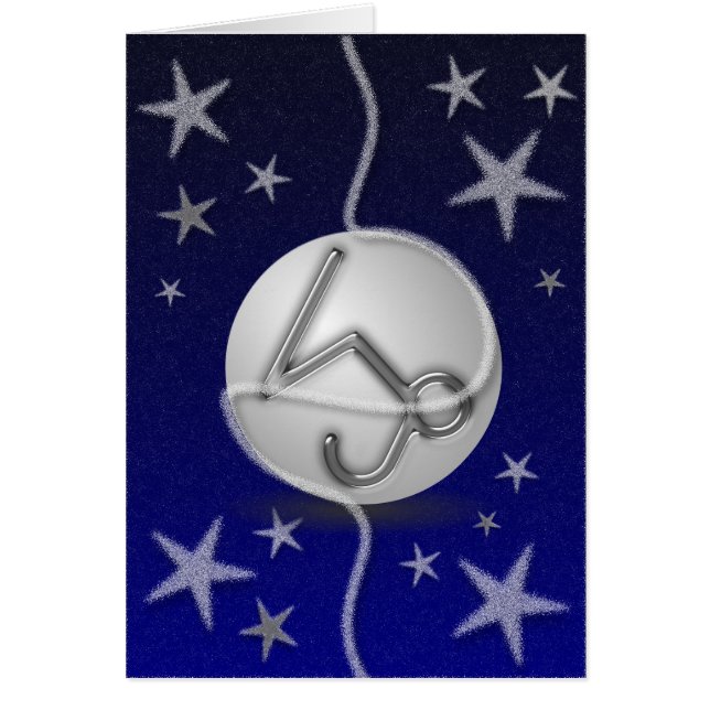 Capricornjulkort Hälsningskort (Framsidan)