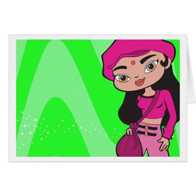 Capricornkort Hälsningskort (Framsidan Horizontal)