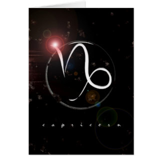 capricornkort hälsningskort