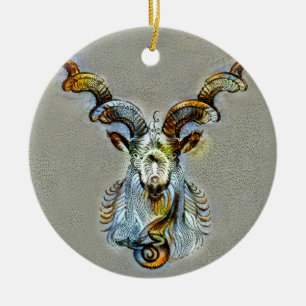 Capricorns Venedig Julgransprydnad Keramik
