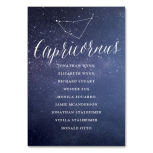 Capricornus, Celestial Bröllop-sätesdiagram Bordsnummer