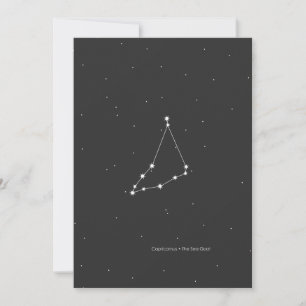 Capricornus, "Sea Goat" Constellation Julkort
