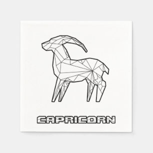 CapricornZodiac undertecknar servetten Pappersservett