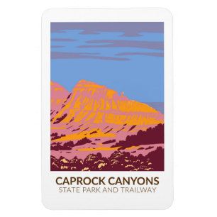 Caprock Canyons State Park och Trailway Texas Magnet