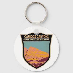 Caprock Canyons State Park och Trailway Texas Nyckelring