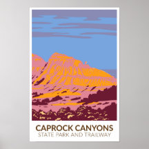 Caprock Canyons State Park och Trailway Texas