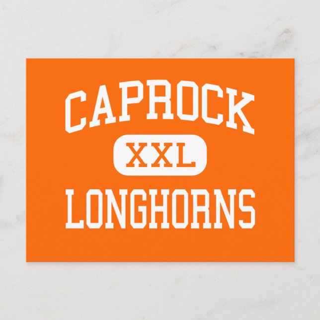 Caprock - Longhorns - High School - Amarillo Texas Vykort (Framsida)