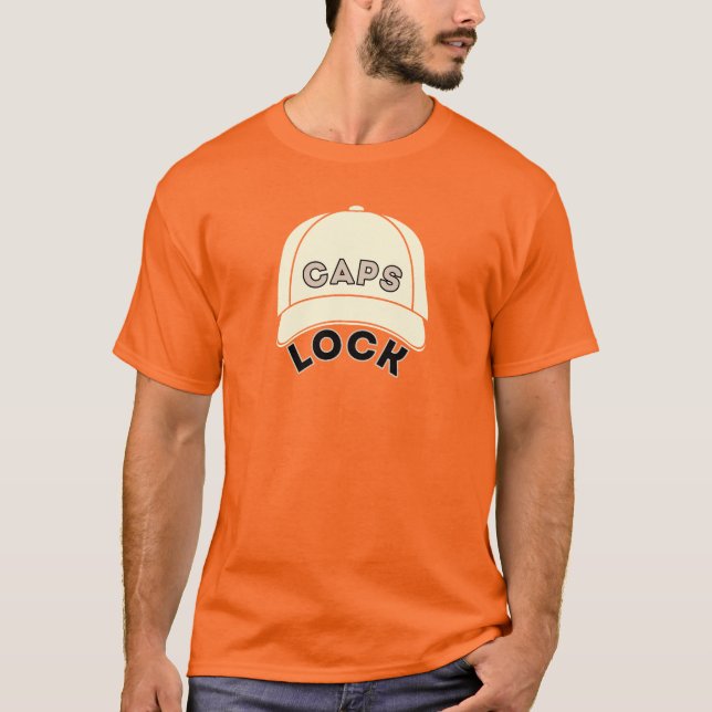 CAPS LOCK-design! T Shirt (Framsida)