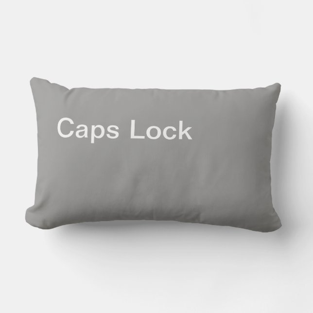Caps Lock Pillow Lumbarkudde (Framsida)