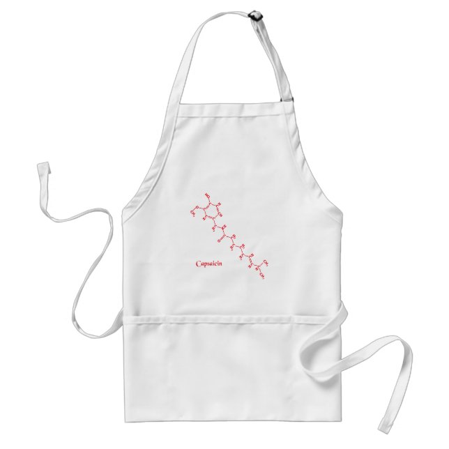 Capsaicin Molecule Apron Förkläde (Framsidan)