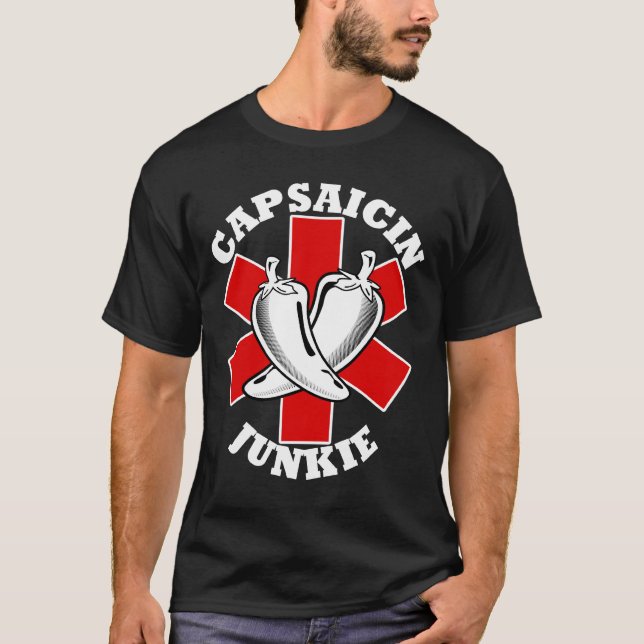 Capsaicinknarkare T-shirt (Framsida)