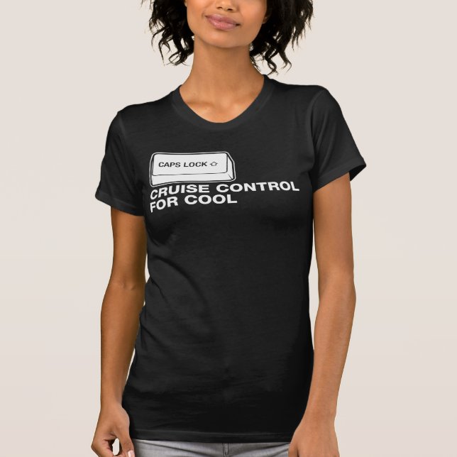 capslock - automatisk farthållare för coola t-shirt (Framsida)