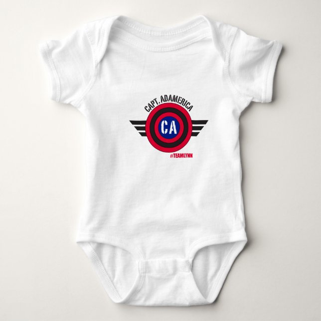 Capt Adamerica Spädbarn Utslagsplats Tee (Framsida)
