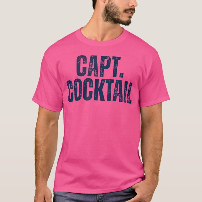 Capt Cocktail Kapten Cocktail T Shirt (Framsida)