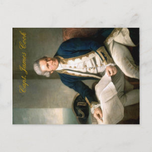 Capt. James Cook Postcard, upptäckare av Hawaii Vykort
