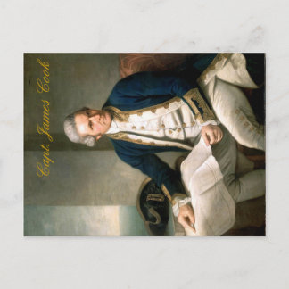 Capt. James Cook Postcard, upptäckare av Hawaii Vykort