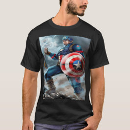 Captain America – Lightning Shield of Freedom T Shirt