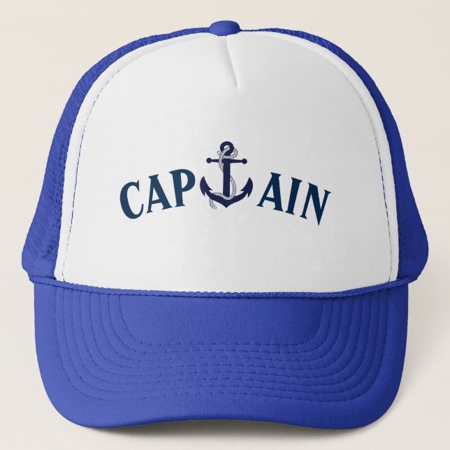 CAPTAIN ANCHOR SAILING HAT TRUCKERKEPS (Framsida)