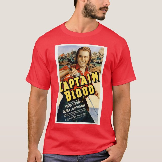 Captain Blood 1935 Överstorlek T Shirt (Framsida)