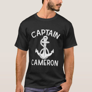 Captain Cameron Boat Yacht Boating Ship Anchor T Shirt