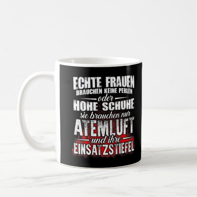 Captain Chief Lieutenant Driver firefighter appera Kaffemugg (Vänster)