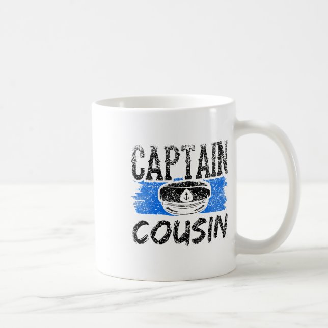 Captain Cousin Yacht Crew Boat Ship  Kaffemugg (Höger)