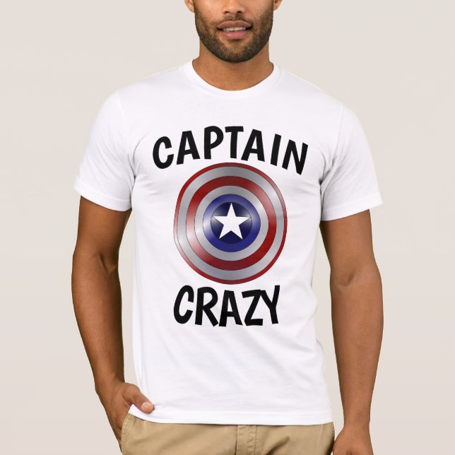 CAPTAIN CRAZY, Funny Manar, T-shirts (Framsida)