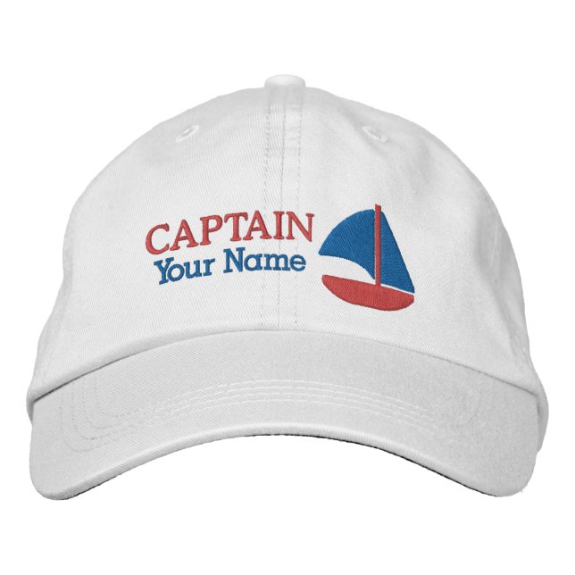Captain - customizable broderad keps (Framsida)