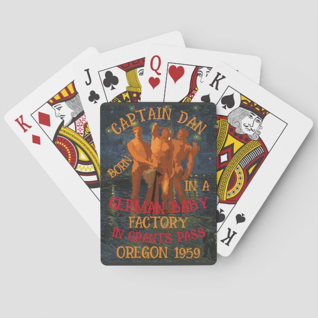 Captain Dan född tysk babyfabrik ger 2052 Casinokort (Baksidan)