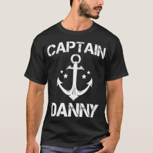 CAPTAIN DANNY Funny Birthday Personlig Namn Boa T Shirt