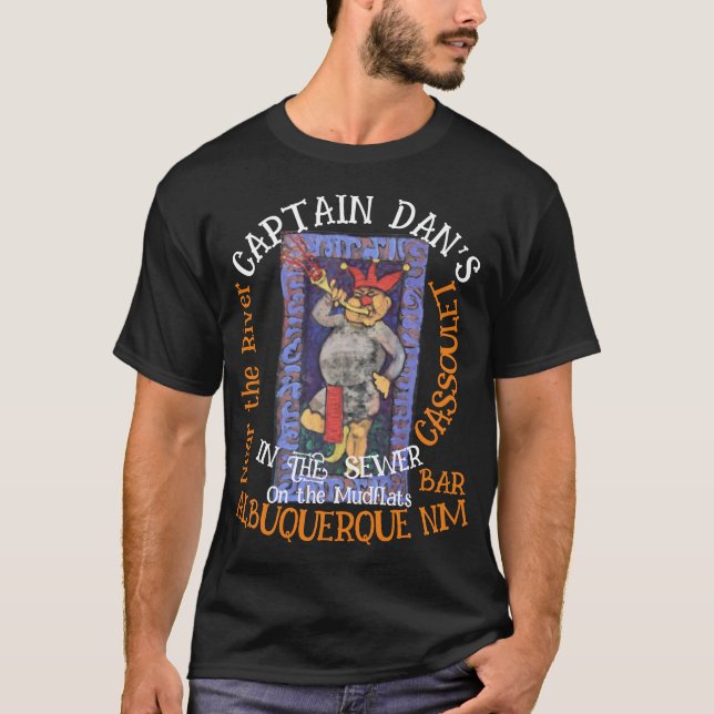 Captain Dans Cassoulet Bar Albuquerque NM T Shirt (Framsida)