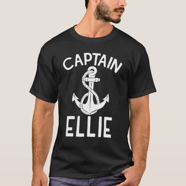 Captain Ellie Yacht Sailing Ship Boating Boat T Shirt (Framsida)