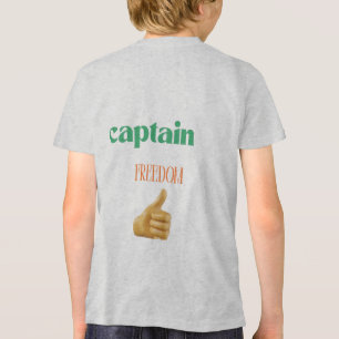 Captain Freedom – Hjälte för rättvisans grafiska t Shirt