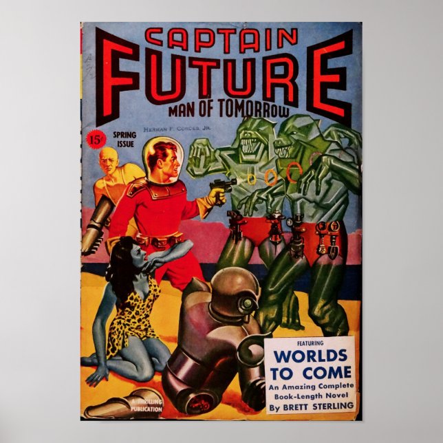 Captain Future -- Worlds to Come Poster (Framsidan)