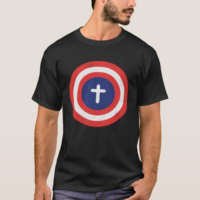 Captain Jesus Christ Cool Christian T Shirt (Framsida)