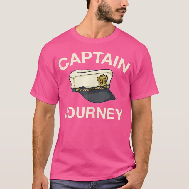 Captain Journey Seaman Name Yachtsman Nickname Fun T Shirt (Framsida)