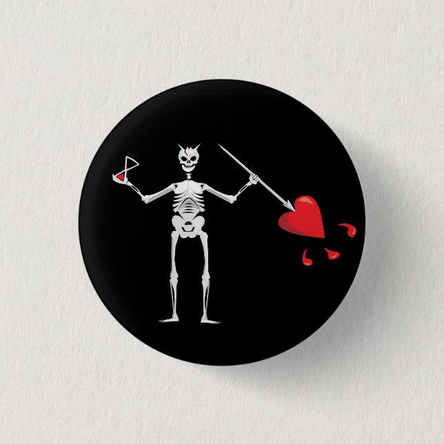 CAPTAIN MAYFLOWERS Blackbeard Flagga Knapp (Framsida)