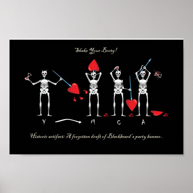 CAPTAIN MAYFLOWERS BLACKBEARD-FLAGGA POSTER (Framsidan)