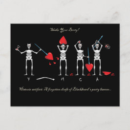 CAPTAIN MAYFLOWERS Blackbeard Flagga Vykort