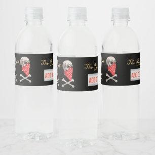 CAPTAIN MAYFLOWERS Flagga för Billy One Hand-etike Vattenflaskor Etikett