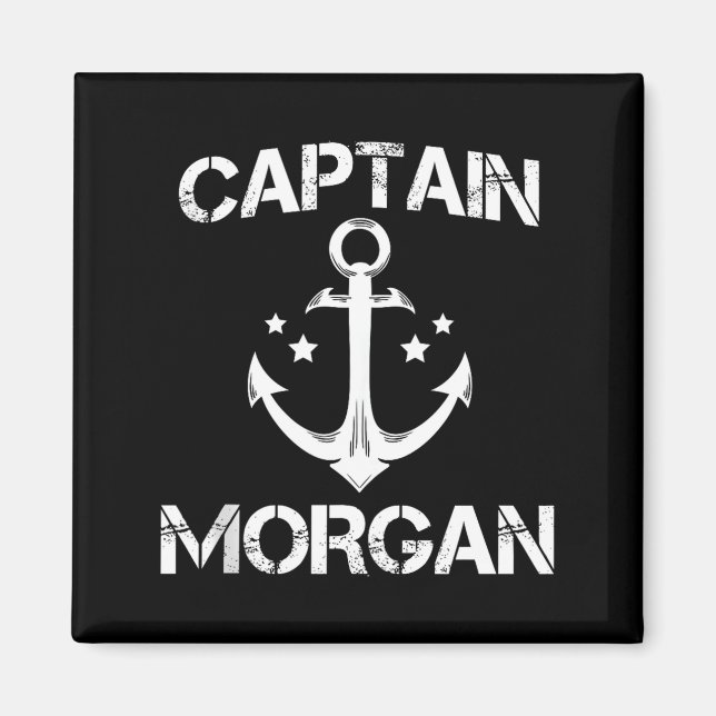 Captain Morgan Funny Birthday Ised Surname Clan Gi Magnet (Framsidan)