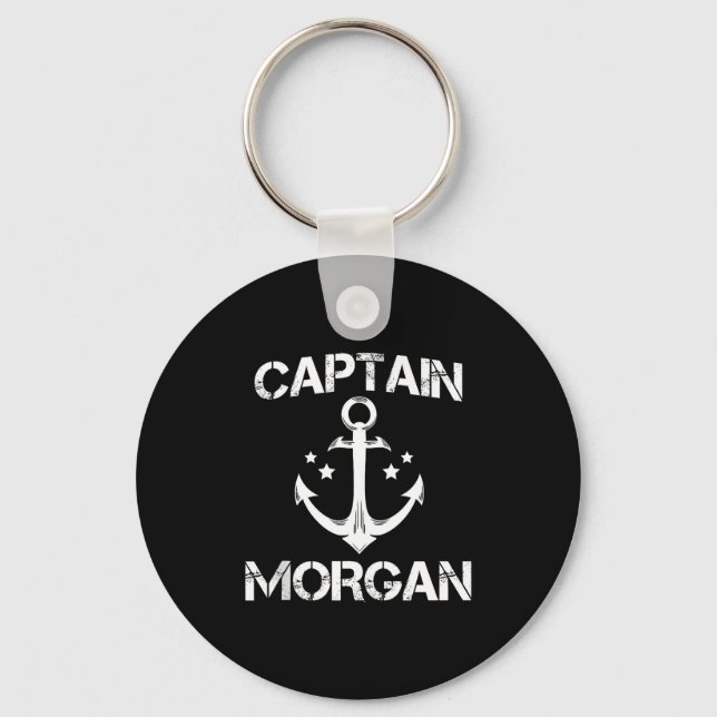 Captain Morgan Funny Birthday Ised Surname Clan Gi Nyckelring (Framsida)