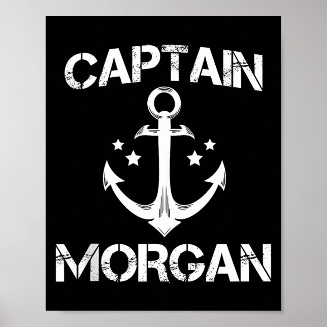 Captain Morgan Funny Birthday Ised Surname Clan Gi Poster (Framsidan)
