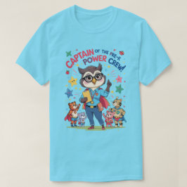 Captain of the Pre-K Power Crew T Shirt