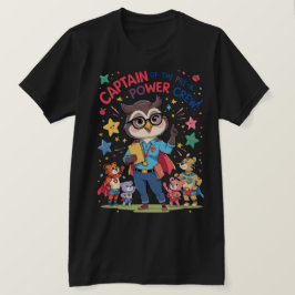 Captain of the Pre-K Power Crew T Shirt