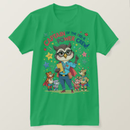Captain of the Pre-K Power Crew T Shirt