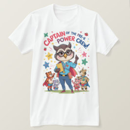 Captain of the Pre-K Power Crew T Shirt