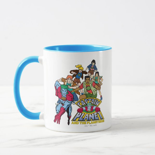 Captain Planet & the Planeteers Group Logo Graphic Mugg (Vänster)