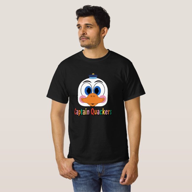 Captain Quaker Typografi T Shirt (Hel framsida)